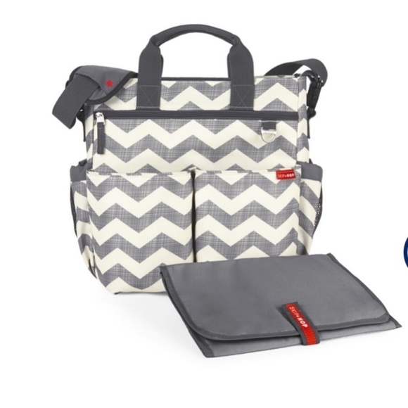 Skip Hop Duo Signature Diaper Bags grey neutral diaper bag - Picture 1 of 15